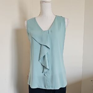 WHBM Elegant Sleeveless Top in Light Blue